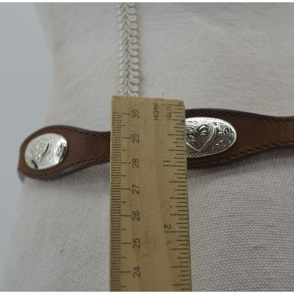 Silver Creek Western Leather Belt Rodeo Cowgirl Size 32 - Picture 5 of 13
